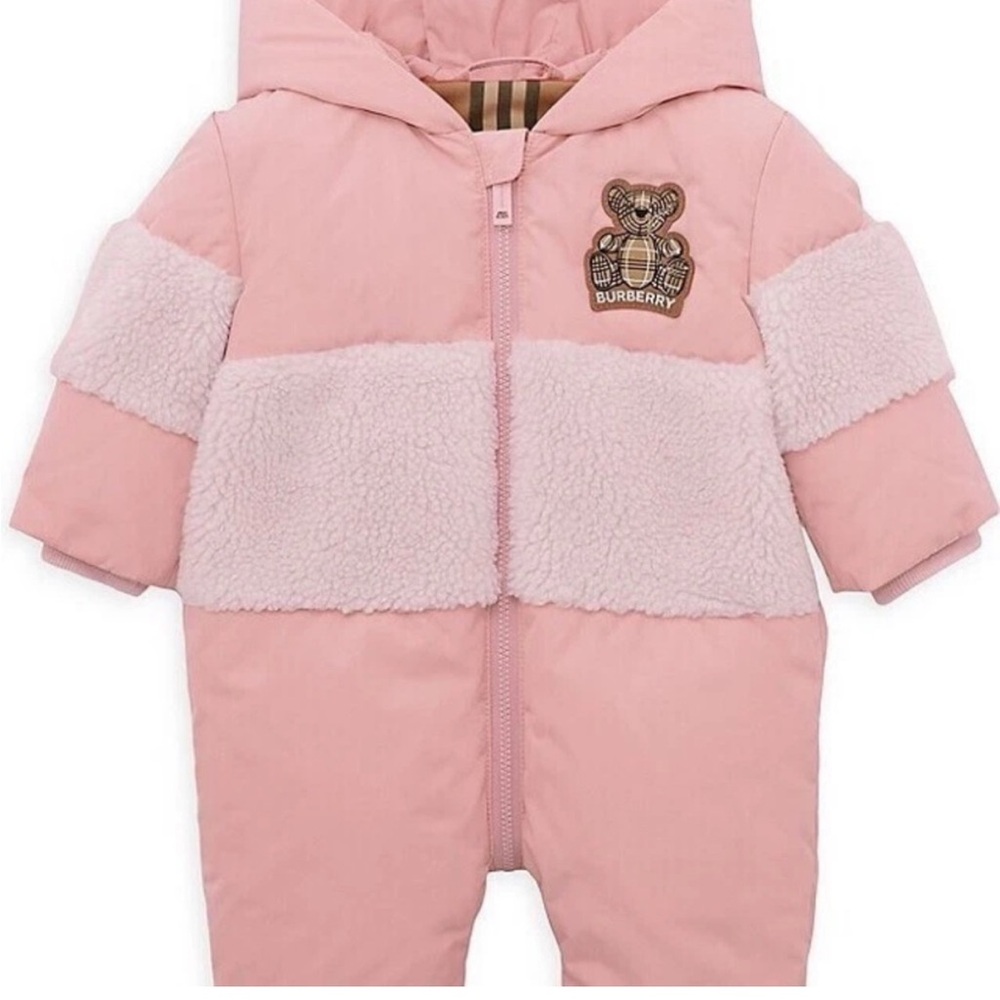 Burberry snow suit size 12 month